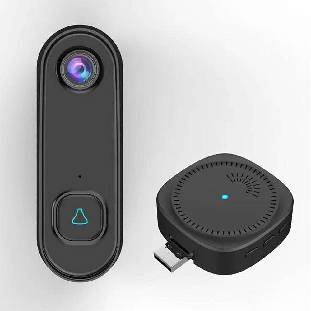 Wireless USB Chime สําหรับ AC Doorbell 150 เมตรระยะทาง 8 เพลง 3 ระดับเล่ม Visual Doorbell อุปกรณ์เสริม
