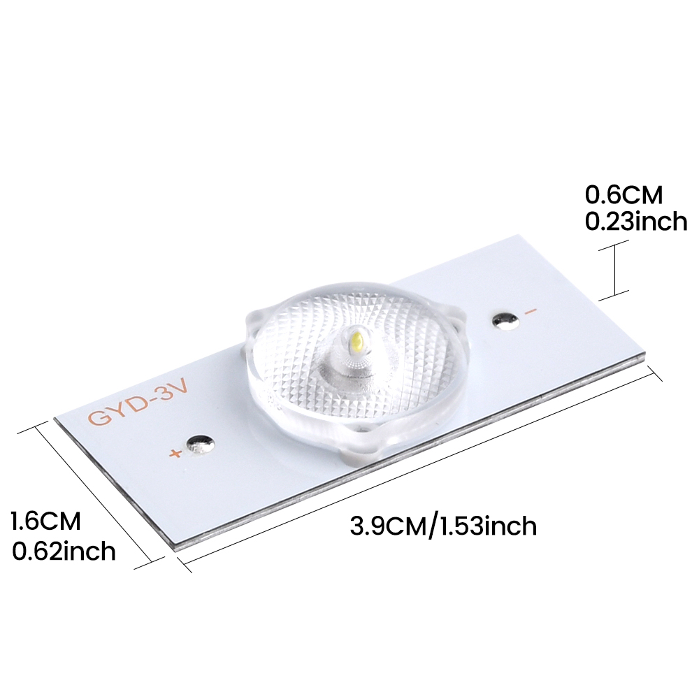 Grânulos da lâmpada de 3v 6v smd com o fliter ótico da lente para o reparo da tevê do diodo emissor de luz de 32-65 polegadas com acessórios da tira da luz de fundo do diodo emissor de luz do cabo de 2m