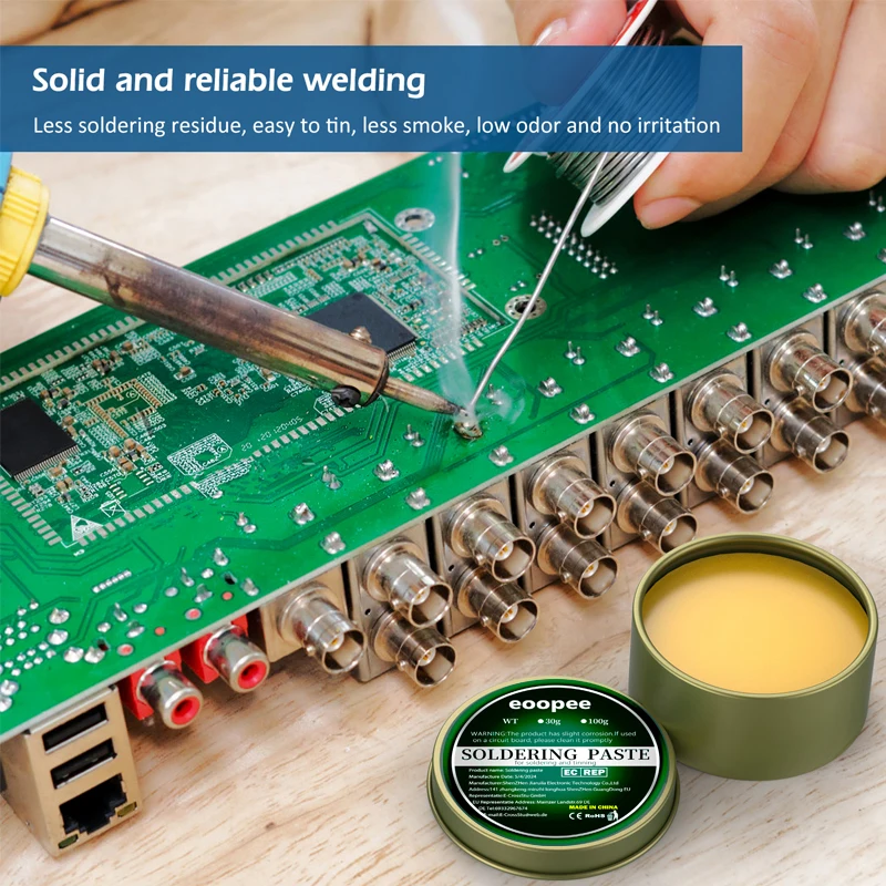 Solder Paste Flux 100g/500g/30g Rosin Paste Soldering Flux for  Soldering Electronic Circuit Board Repair Soldering Paste Liquid