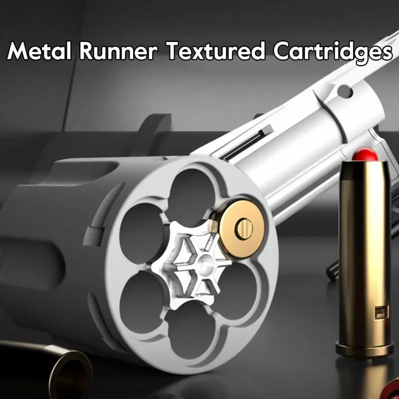 ZP5 Revolver Soft Bullet Gun 357, simuliertes Auswurfspielzeug, Pistole für Erwachsene, Jungen und Kinder, Soft Bullet-Spielzeugpistole, Waffenmodell