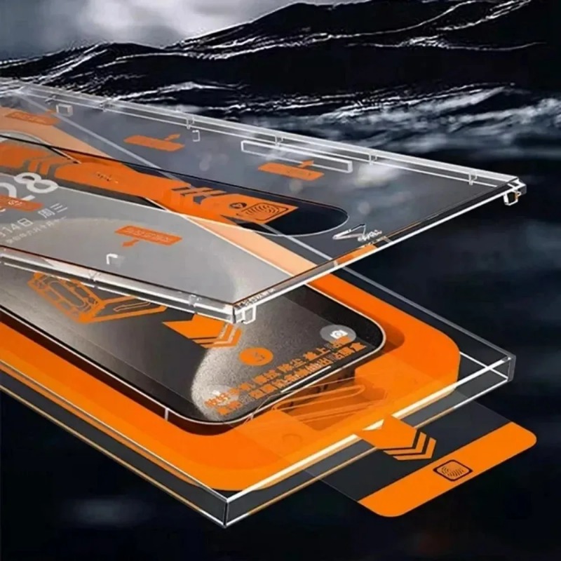 2 uds vidrio templado Premium para Samsung Galaxy S24 S23 S22 Ultra Kit de eliminación de polvo automático Protector de pantalla S21 S22 Plus S24 Ultra