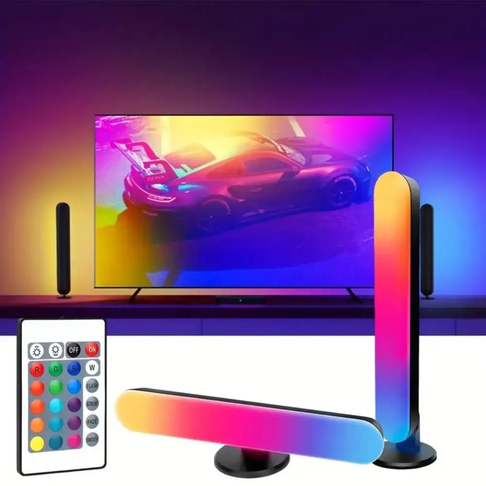 Barra luminosa a LED USB Cambia colore RGB TV Retroilluminazione Sinfonia remota Atmosfera Strisce luminose Ritmo musicale Pickup ambientale Lampada Decor