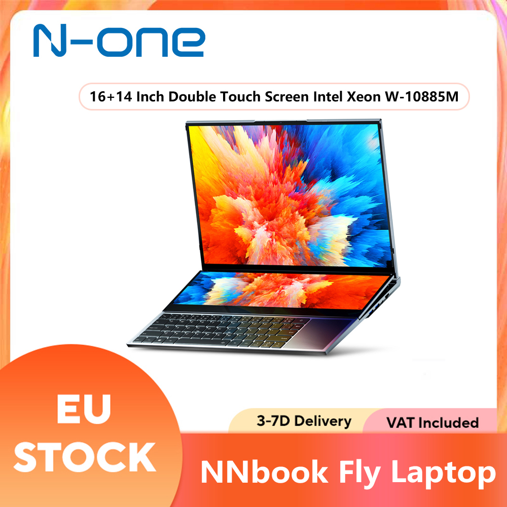 N-one nbook fly Laptop Intel Xeon W-10885M 16 14 Zoll Doppel-Touchscreen Windows 11 Pro 16 GB DDR4 1 TB SSD-Gaming-Computer