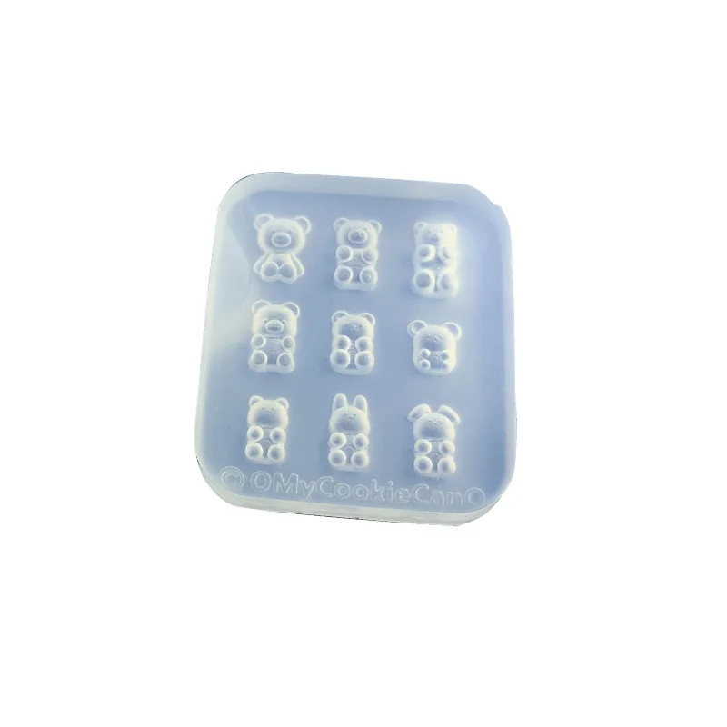 DIY ミニクマイヤリングネイルモールドエポキシ樹脂モールドジュエリーツールジュエリーモールドジュエリーアクセサリー