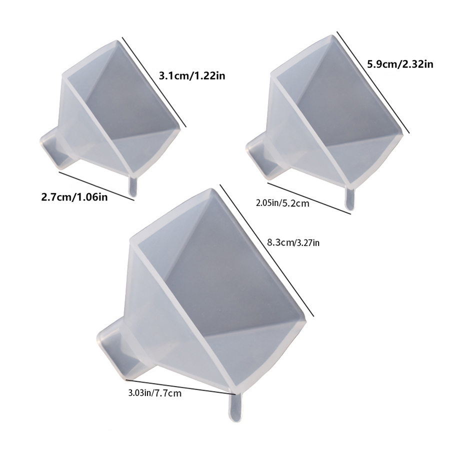 1Pcs Pyramide Silikon Formen Kristall Chakra Harz Pyramide Stein Casting Formen DIY Schmuck Handwerk Machen Epoxidharz Form