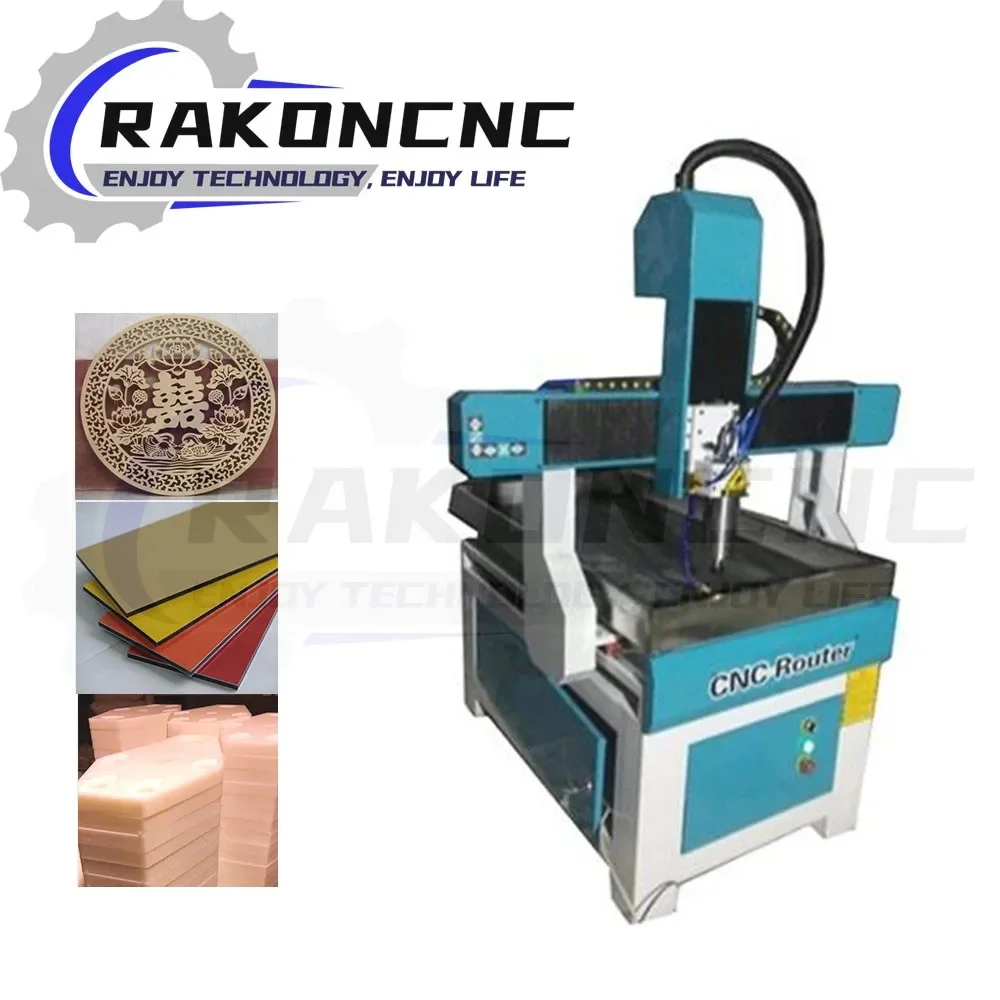 เครื่องมิลลิ่งโลหะขนาดเล็กสำหรับเหล็กทองแดงโลหะมินิ CNC เราเตอร์6090เหล็กหล่อตารางร่างกายหนัก