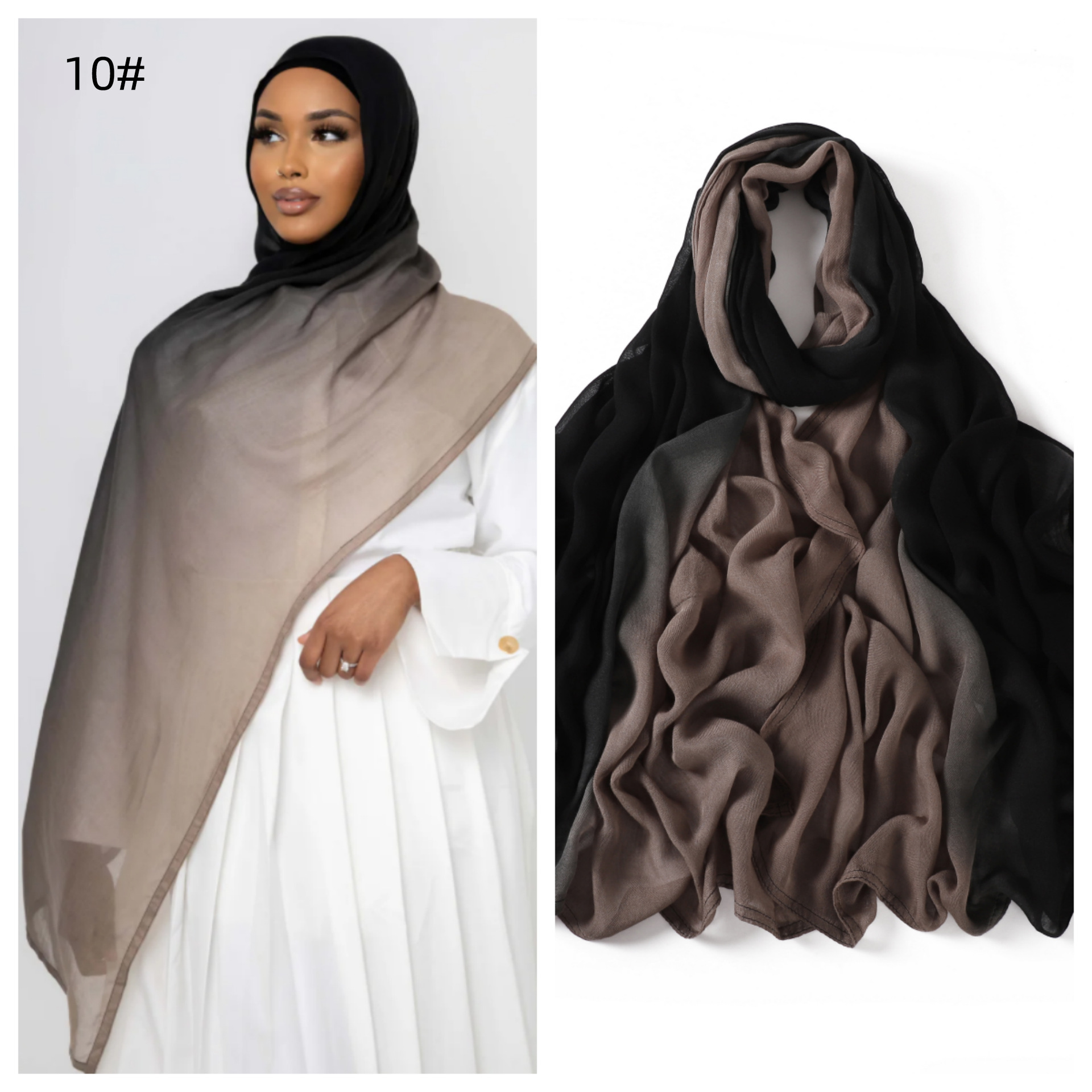 Neue Viskose Gradienten Hijab Frauen Muslimischen Schal Schals Abaya Frauen Schleier Kopftuch Wraps Plain Islamischen Turban Stirnbänder Foulard