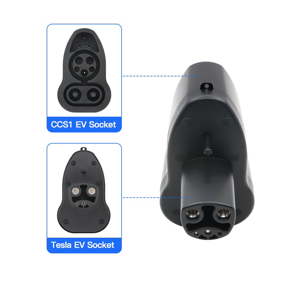 Tesla Model 3/X/Y/S cybertruck auto EV Charger AC DC snelle Adapter CCS1 Naar Tesla 250KW Converter Laadstation COMBO Converter