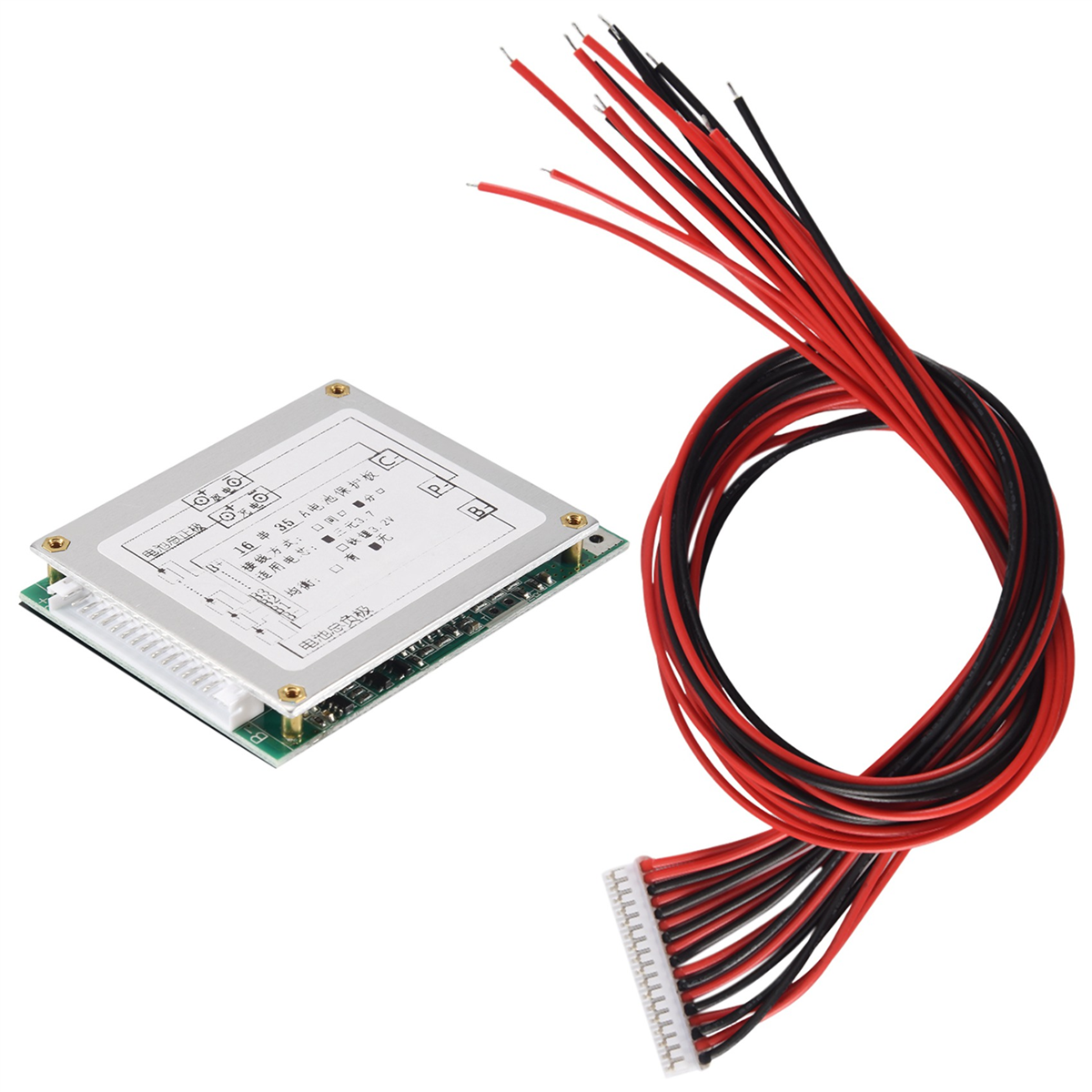 AA91 16S 60V 35A Li-Ion Lithium 18650 Bateria BMS PCB Placa de proteção com inversor de energia UPS