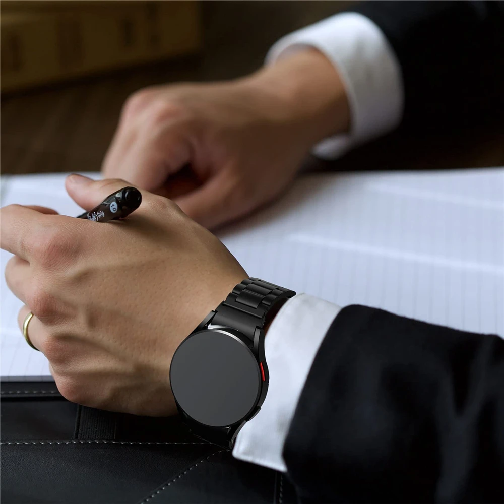 ギャップなしコレアギャラクシーウォッチ 7 6 5 4 44 ミリメートル 40 ミリメートル 5pro バンド 45 ミリメートルスチールストラップサムスンギャラクシーウォッチ 6 4 クラシック 47 ミリメートル 46 ミリメートル 43 ミリメートル