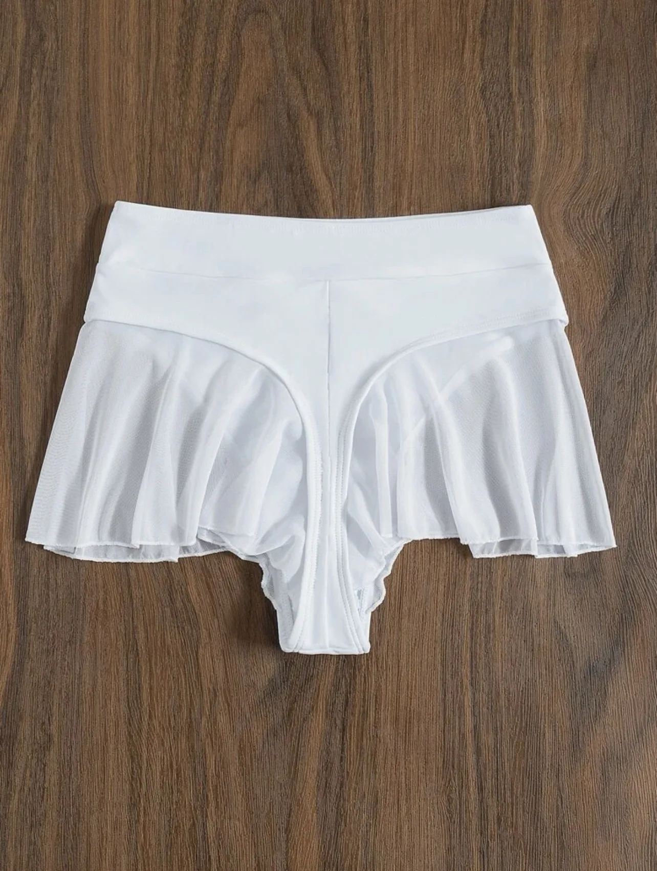 2024 nouveau string Sexy culotte de bain pour femmes taille haute maillots de bain maillots de bain à volants solide maillot de bain mignon short de plage maillot de bain