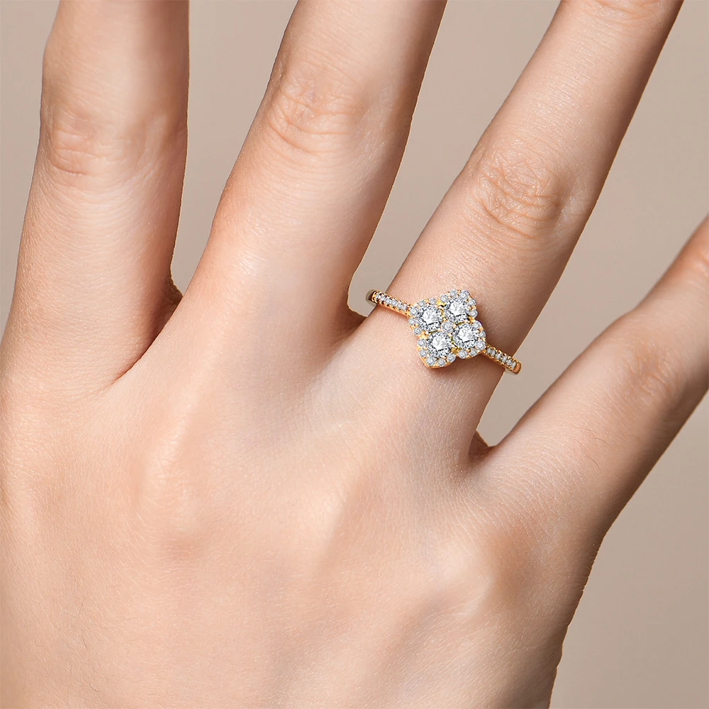 ATTAGEMS-Bagues classiques Moissanite pour femme, argent regardé 100% S925, fiançailles, fête de mariage, cadeau de joaillerie fine, nouveau document DVVl's