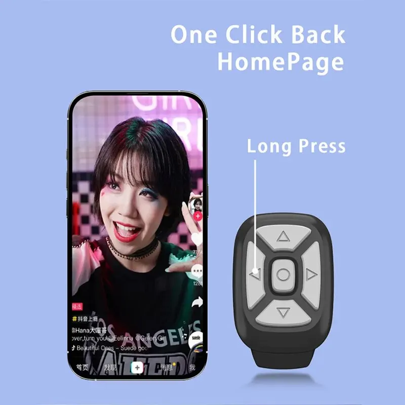 Drahtlose Bluetooth Mobile Selfie Faul Instant Musik Video Fernbedienung Ring Handy Bluetooth Controller Für Xiaomi Apple