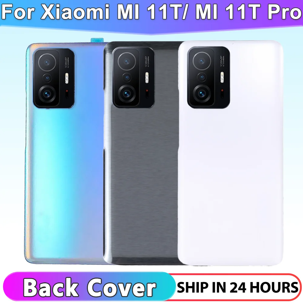 Grade AAA Back Cover Gehäuse mit Kameraobjektiv für Xiaomi MI 11T/ MI 11T Pro Back Gehäuse Back Cover Tür mit Kleber