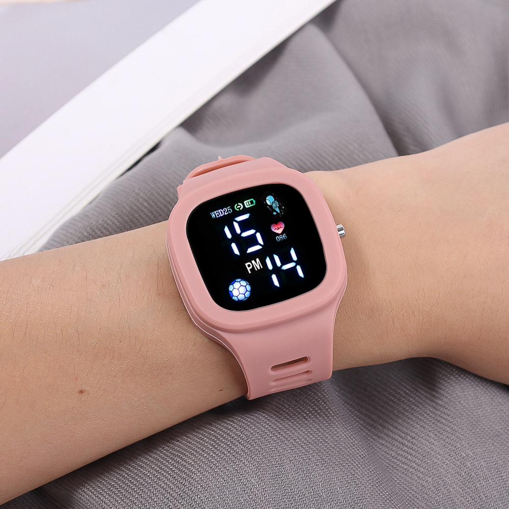 Reloj deportivo de moda para niños y niñas, relojes digitales Led para niños, reloj de silicona resistente al agua, reloj de pulsera Unisex, reloj nino