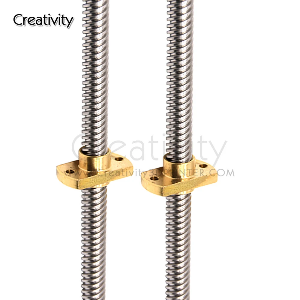 T8 * 8 Ender 3 Vít Dẫn Trục Z + Đồng Loại Hạt Dẫn 8MM 365/399/400MM Cho Ender-3 Ender-3 V2 Ender 6 CR-10S CR-10 V2 CR-6 SE I3