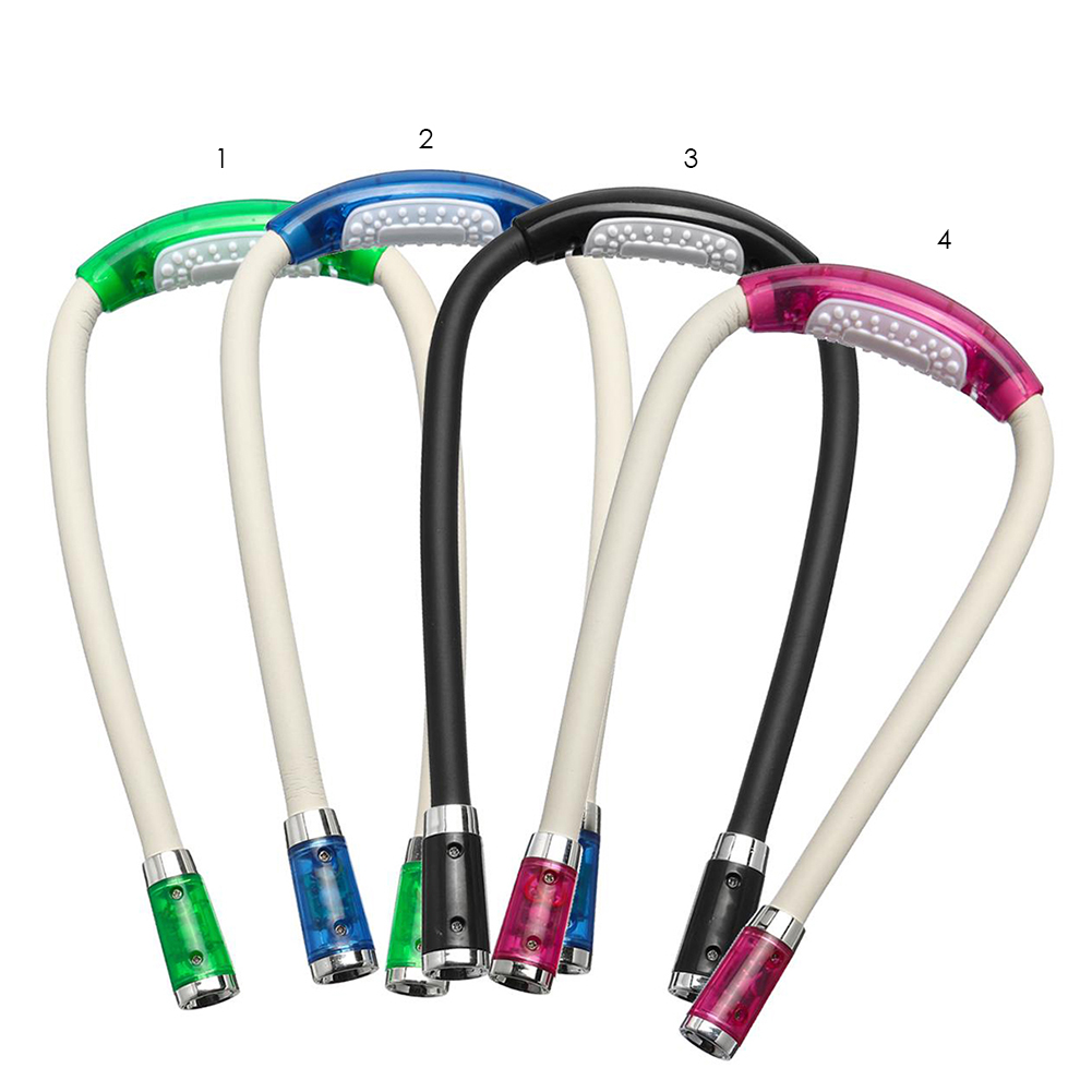 ABS LED Flexible Handsfree Hug Neck Reading Book Light Lamp Torch Flashlight Multifunctional Rechargeable Work Lamp