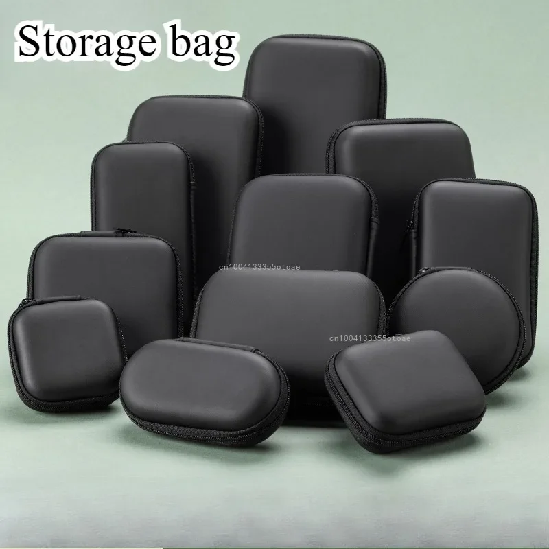 New Carry Storage Bags Case  Waterproof Portable Pouch Bluetooth Earphones Headset Bag Headphone Storage Box Organizer