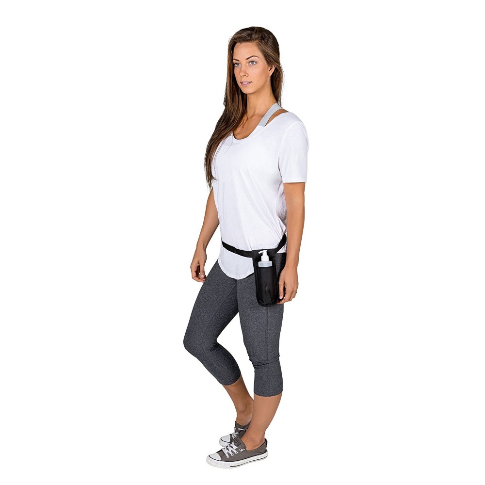 Verstelbare massageflesholster Massageolie Draagbare heupriem Opbergzakken Duurzame enkele/dubbele houder