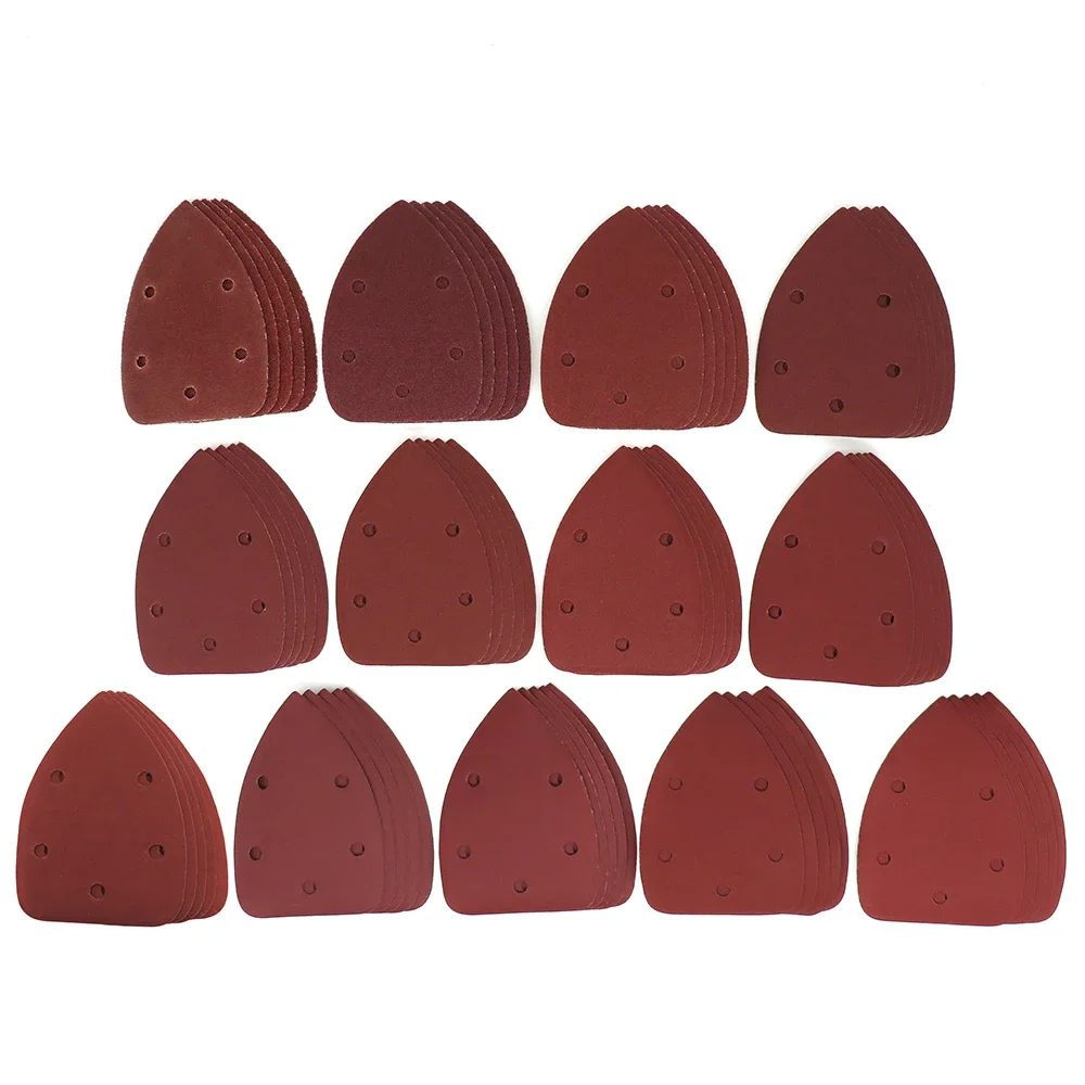 25 PCS Self-กาวกระดาษทรายสามเหลี่ยม Sander ทรายกระดาษ HOOK LOOP กระดาษทรายแผ่นเครื่องมือขัดสําหรับขัดกรวด 40-1000