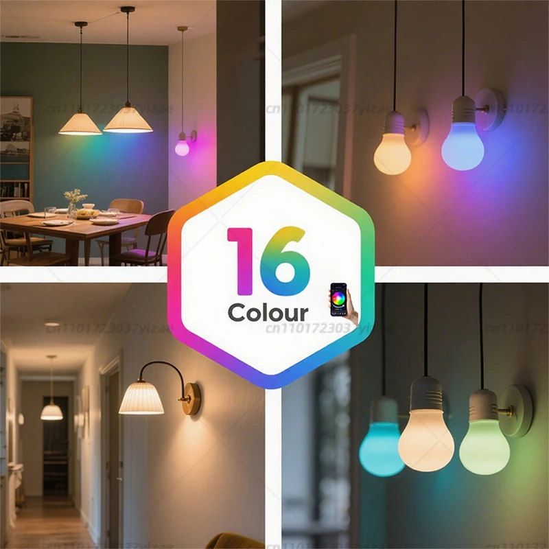 Tuya Bluetooth Smart LED Gloeilamp E27 RGB 110V 220V Slimme Lampen voor Slaapkamer Decoratie Feestverlichting smart Leven APP