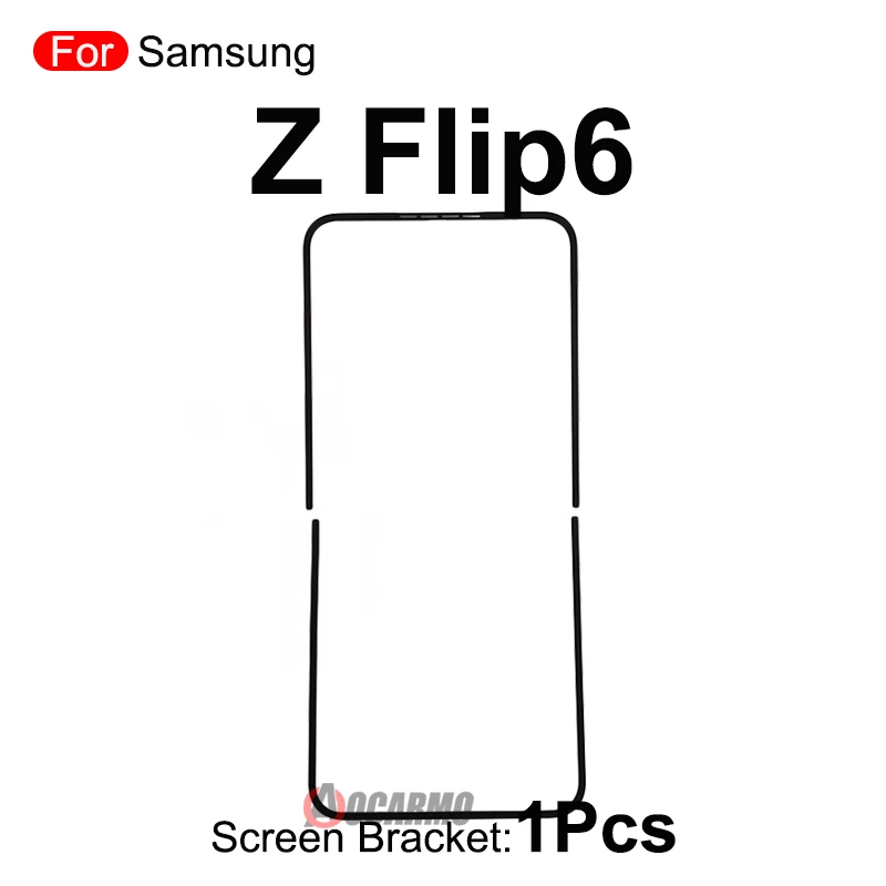 For Samsung Galaxy Z Flip 5 Fold 3 4 5 6 Flip6 Z Flip4 Front Screen Stand Middle Bezel Frame LCD Display Bracket Plastic Hoder