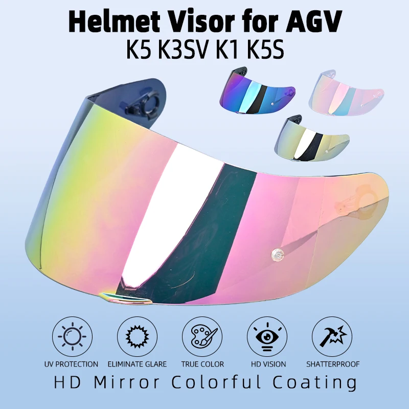 Para agv k5 k5s K5-S k3sv k1 k1s compacto st ilm lente da viseira do capacete da motocicleta 902 902l 902bt acessórios para moto casque
