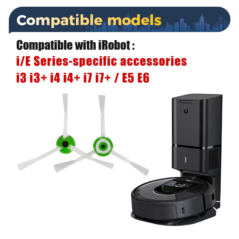 Seitenbürste für iRobot Roomba E I J Serie E5/E6/E7, i1/i1+ /i3, i3+/i4, i4+/i6, i6+ /i7, i7+ /i8, i8+/j7, j7+ Plus Roboterstaubsauger