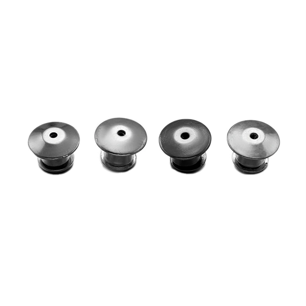 10/30/50pcs Gun Black Metal Locking Pin Backs for DIY Brooch Badge Name Tag Enamel Pins,  Keepers Locking Clasp Jewelry Craft