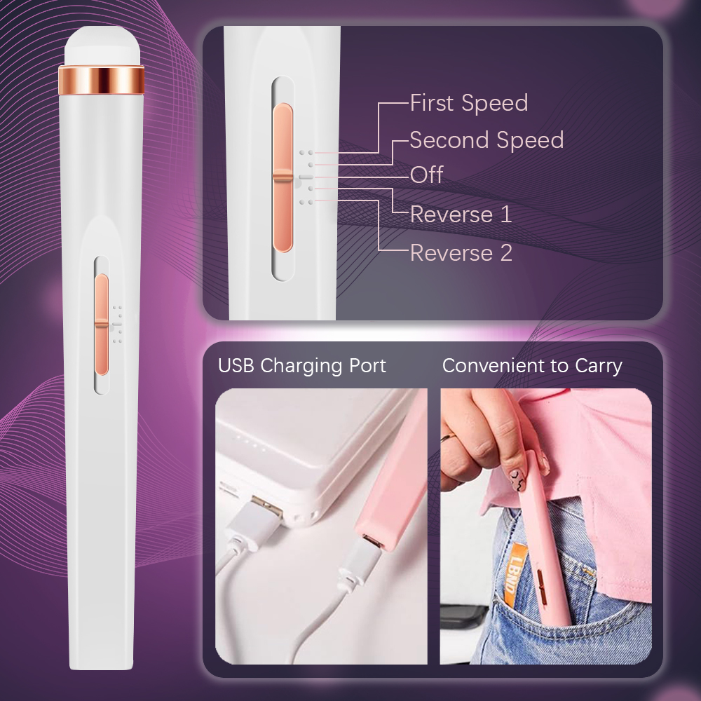 LINMANDA-Perceuse à ongles électrique portable, lime à ongles aste professionnelle, polissage de gel, salon de manucure, 20000 tr/min