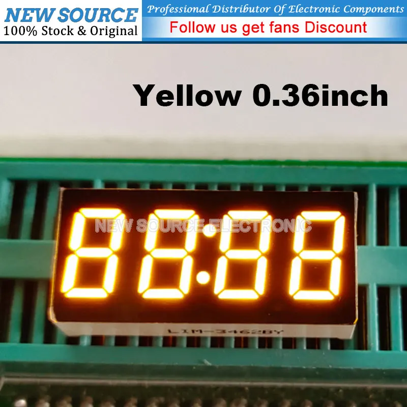 5 pz LED Display a 7 segmenti tubo 0.36 pollici orologio a 4 bit Nixie 3462 catodo anodo rosso blu bianco smeraldo verde giallo