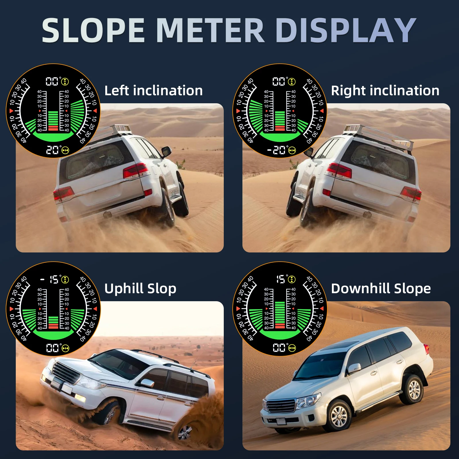 M60 M50 4x4 Off Road GPS Smart Neigungsmesser Auto Digital Display Tilt Pitch Winkel inclinometro Auto HUD intelligente Neigung Meter
