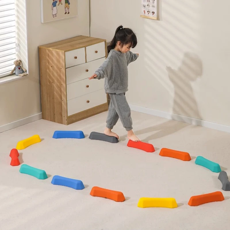 Stepping Stone-juguete de entrenamiento sensorial para niños, puente de equilibrio, equipo de entrenamiento de equilibrio, curso de obstáculos físicos al aire libre