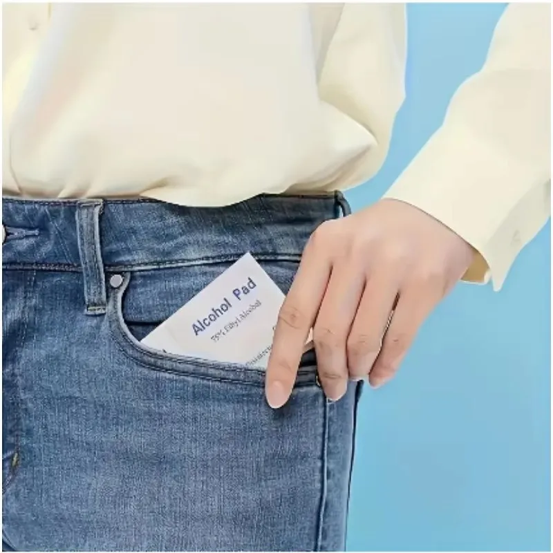 Papel de algodón para desinfección de alcohol al 75%, desinfección desechable, gafas para pantalla de teléfono móvil, limpieza de orificios para los oídos, desinfección alcoh