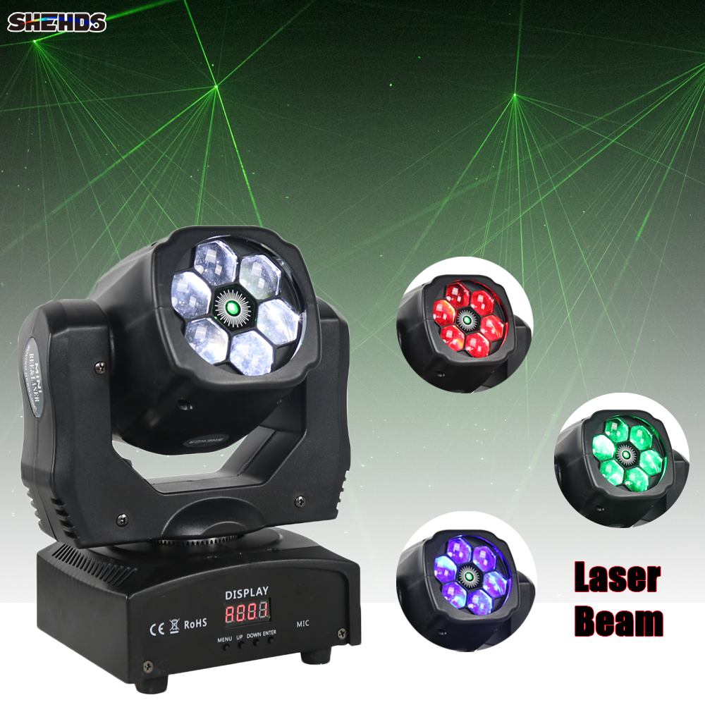 SHEHDS Nóng LED Tia + Giặt 6X15W RGBW Ong Mắt Ánh Sáng Cho DJ Câu Lạc Bộ Patry KTV Buổi Hòa Nhạc nhiều DMX Chế Độ Thiết Bị Chiếu Sáng