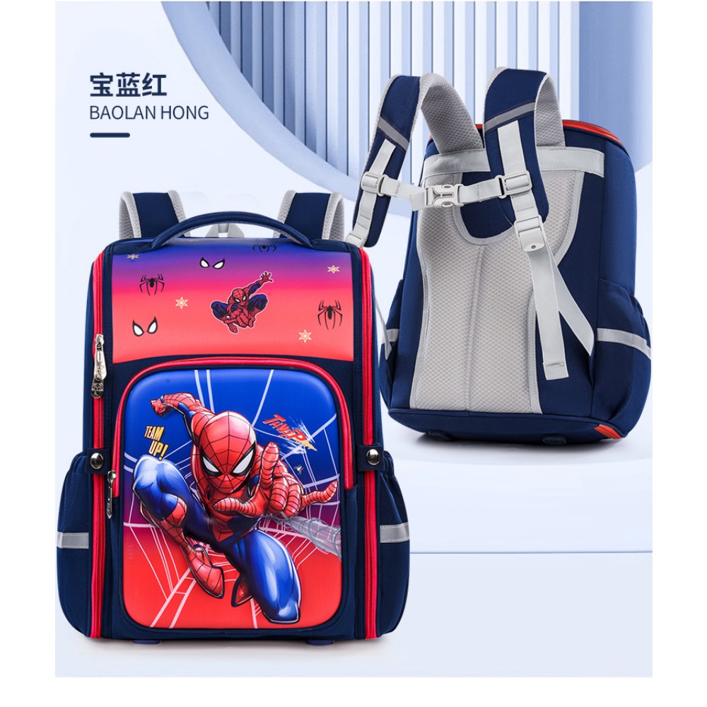 Wunder Spider Man Kinder rucksack für Klassen 1-3 modische schöne Sicherheit reflektierende schützende Wirbelsäule langlebige Qualität Rucksack