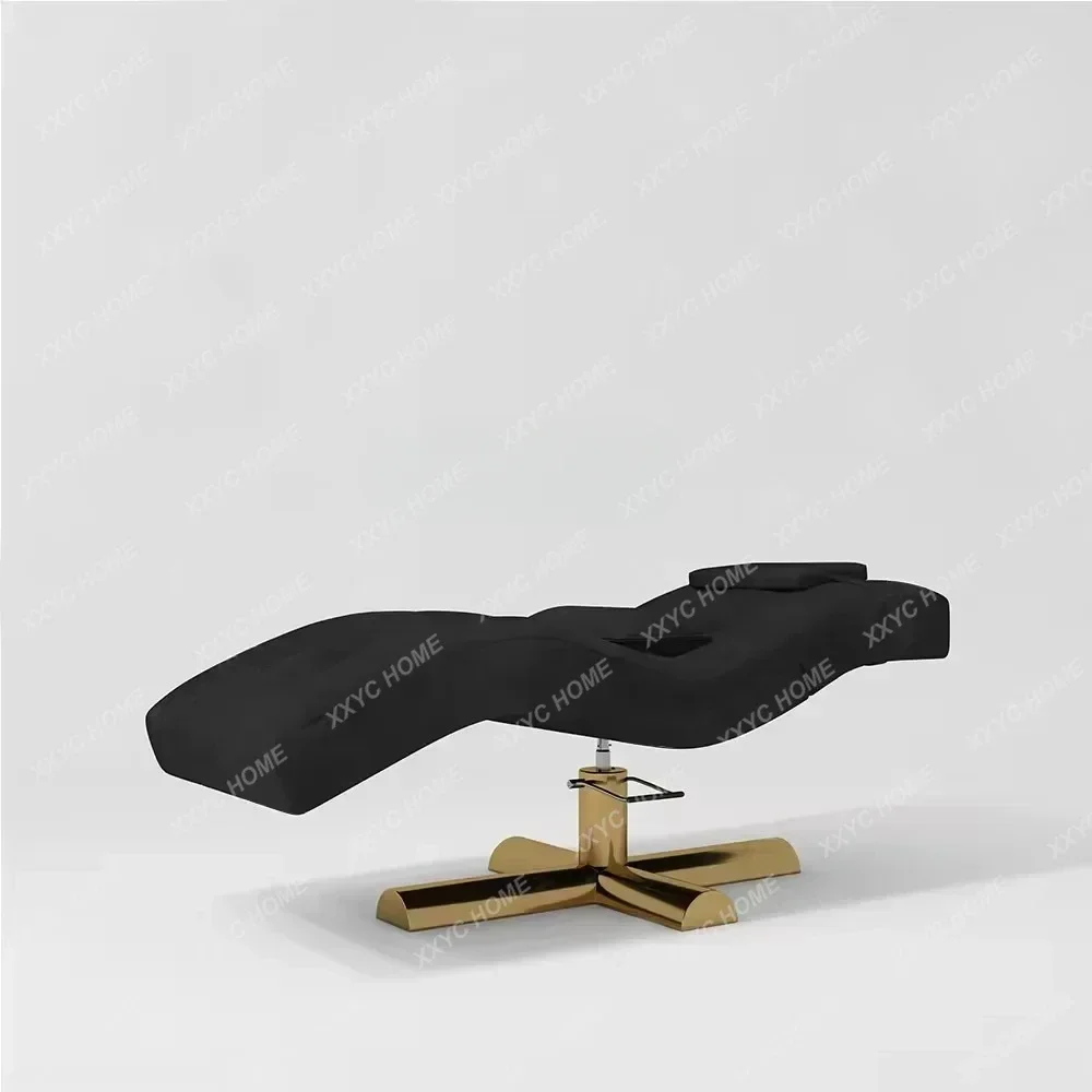 Lit facial spécial pour salon de beauté, lit de massage pour cils, canapé de tatouage, tête réglable recommandée