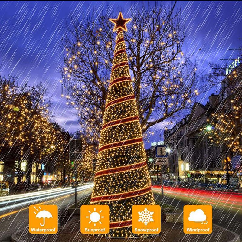 32M/22M/12M/7M Solar Led Light Outdoor Garden Fairy String Light 300 Led Twinkle Waterproof Lamp for Christmas Patio Tree Party