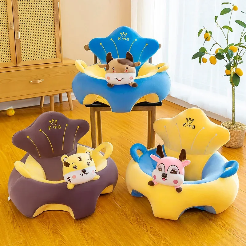 Babysofa Babysitz Sofa Rahmen Baumwolle Fütterungsstuhl Babysitze Nest Puff Waschbar Kein Füllstoff Wiege Sofa Stuhl