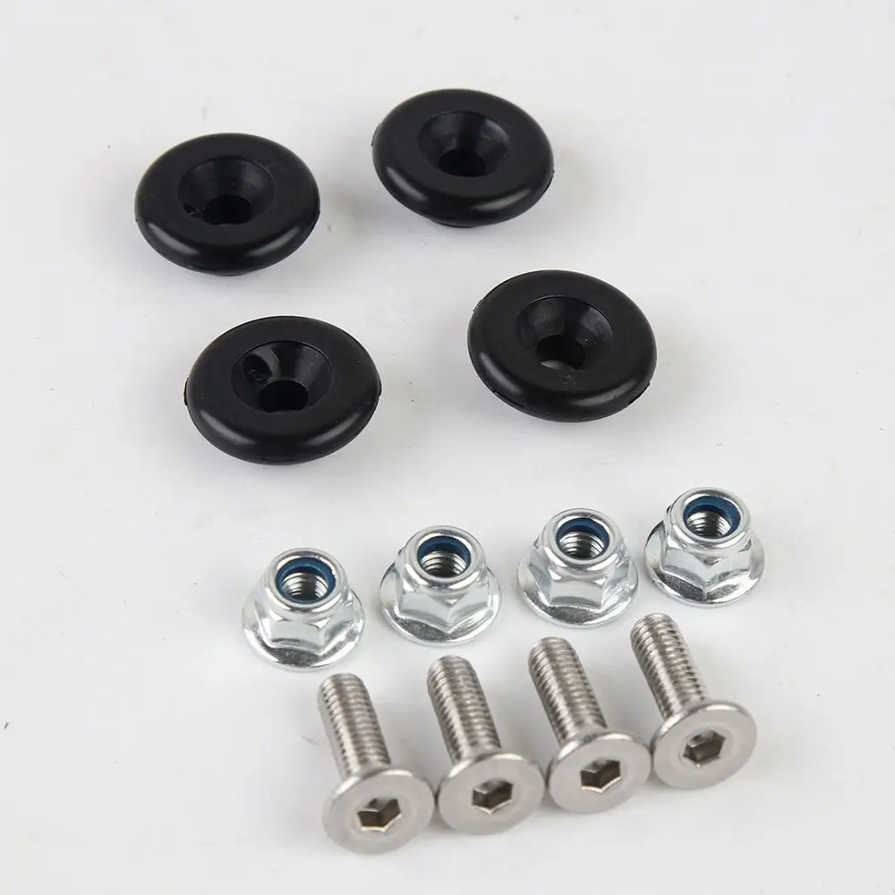 4PCS Muteแผ่นฐานสวมใส่รถจักรยานยนต์Tailbox BUCKLE QUICK RELEASE Spacersมอเตอร์อุปกรณ์เสริมด้านหลังกระเป๋าเดินทางBUSHING