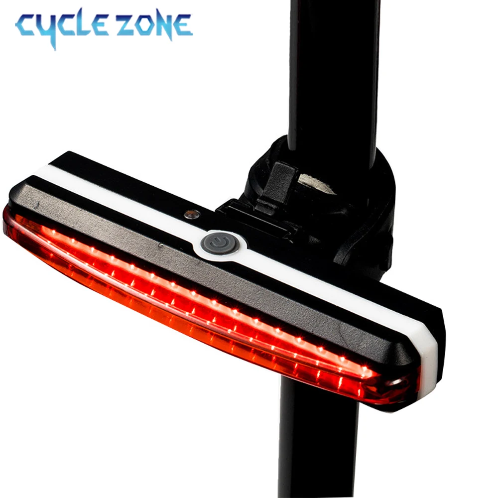 自転車テールライト 6 モード LED 警告自転車ライトリア懐中電灯防水安全 MTB 自転車 MTB ヘルメットライトサイクリングランプ