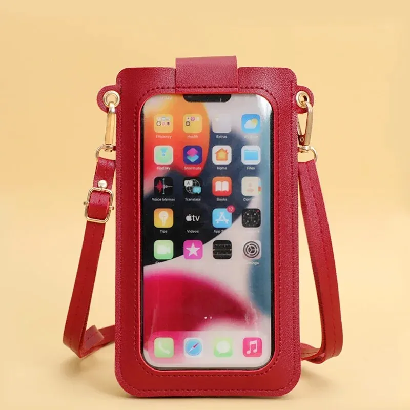 Borse da donna portafogli in morbida pelle Touch Screen borsa per cellulare borsa a tracolla a tracolla per borse da donna a buon mercato femminili