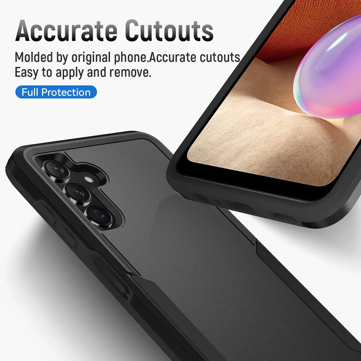 Funda dura y fuerte para Samsung Galaxy, carcasa a la moda para modelos A13, A16, 5G, A54, A14, A55, A35, A53, A52, A15, S24, S23 Ultra, S22 Plus, S20, S21 FE