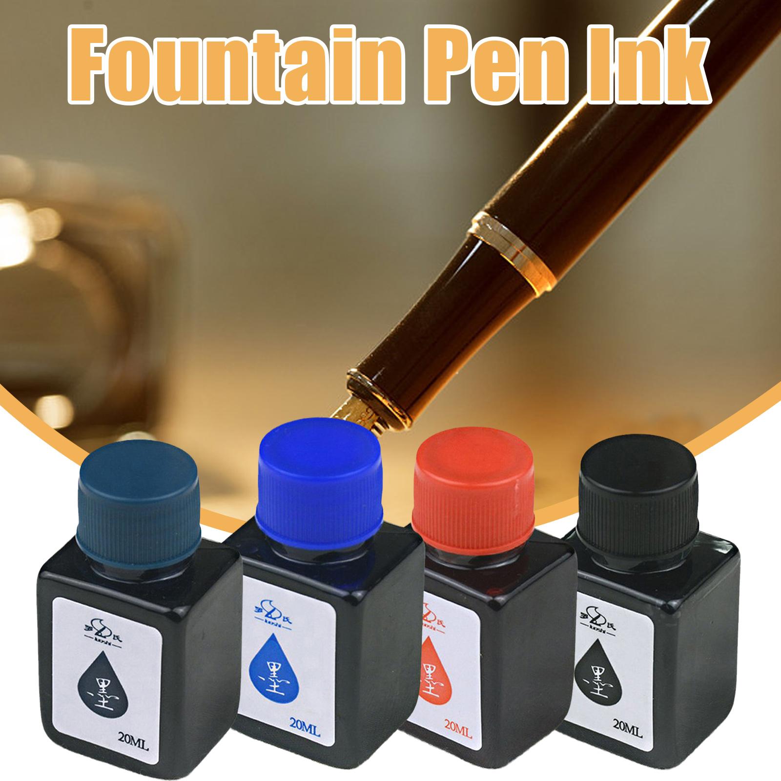 20ml Fountain Pen Ink Dip Pen Ink Bottle Blue Ink Refilling Writing Inks Available Calligraphy Art Ink Sac Students Station