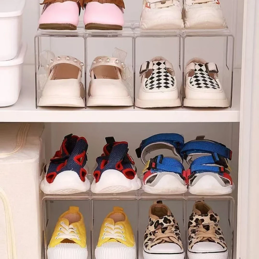 1PC Transparent Acrylic Shoe Box Storage Solution - Home Baby Shoe Cabinet - Simple And Convenient Shoe Box For Organization