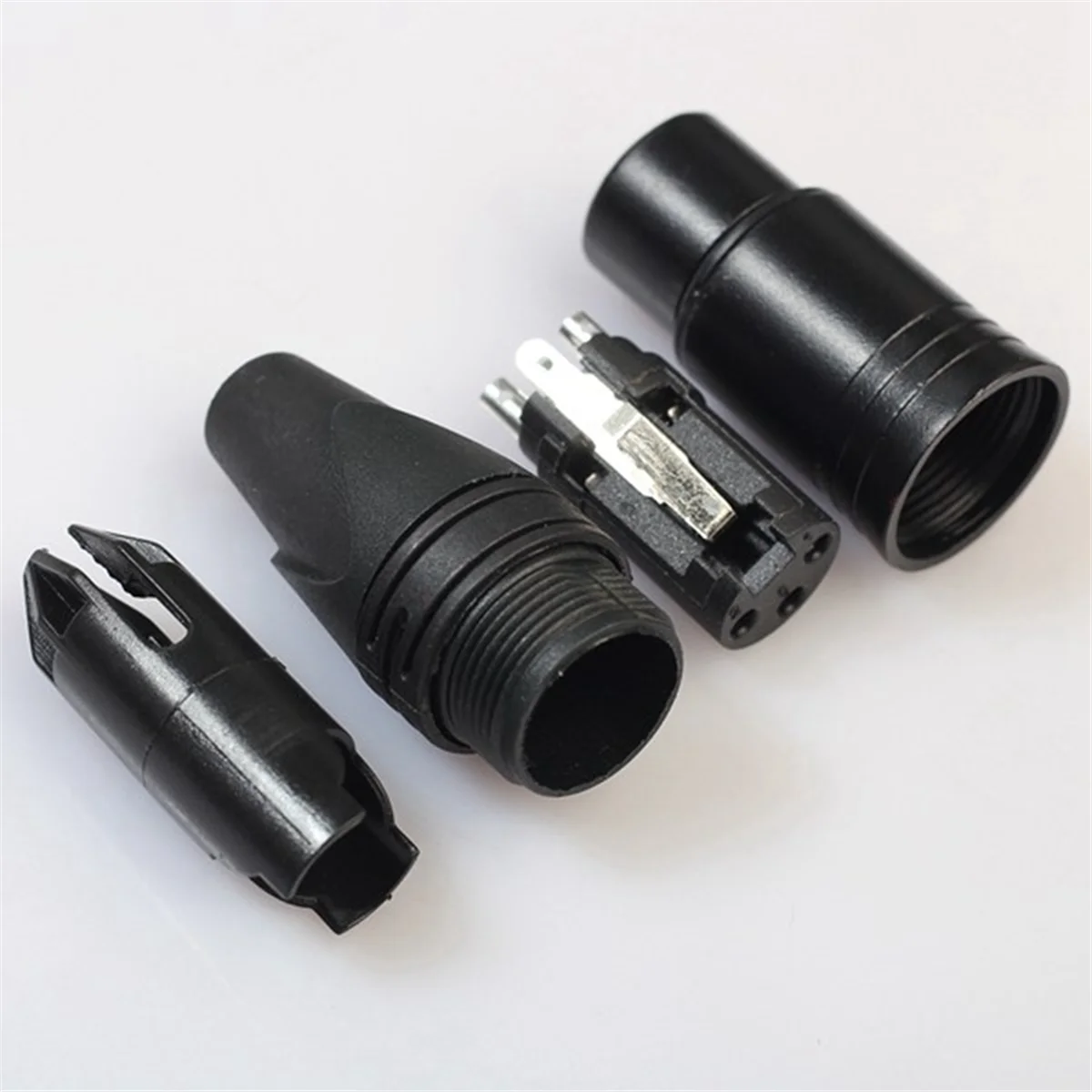 BABQ 10pcs DIY 3Pin XLR Adapter Socket XLR Aviation Connector Welding Head Microphone Cable Connector(Male)