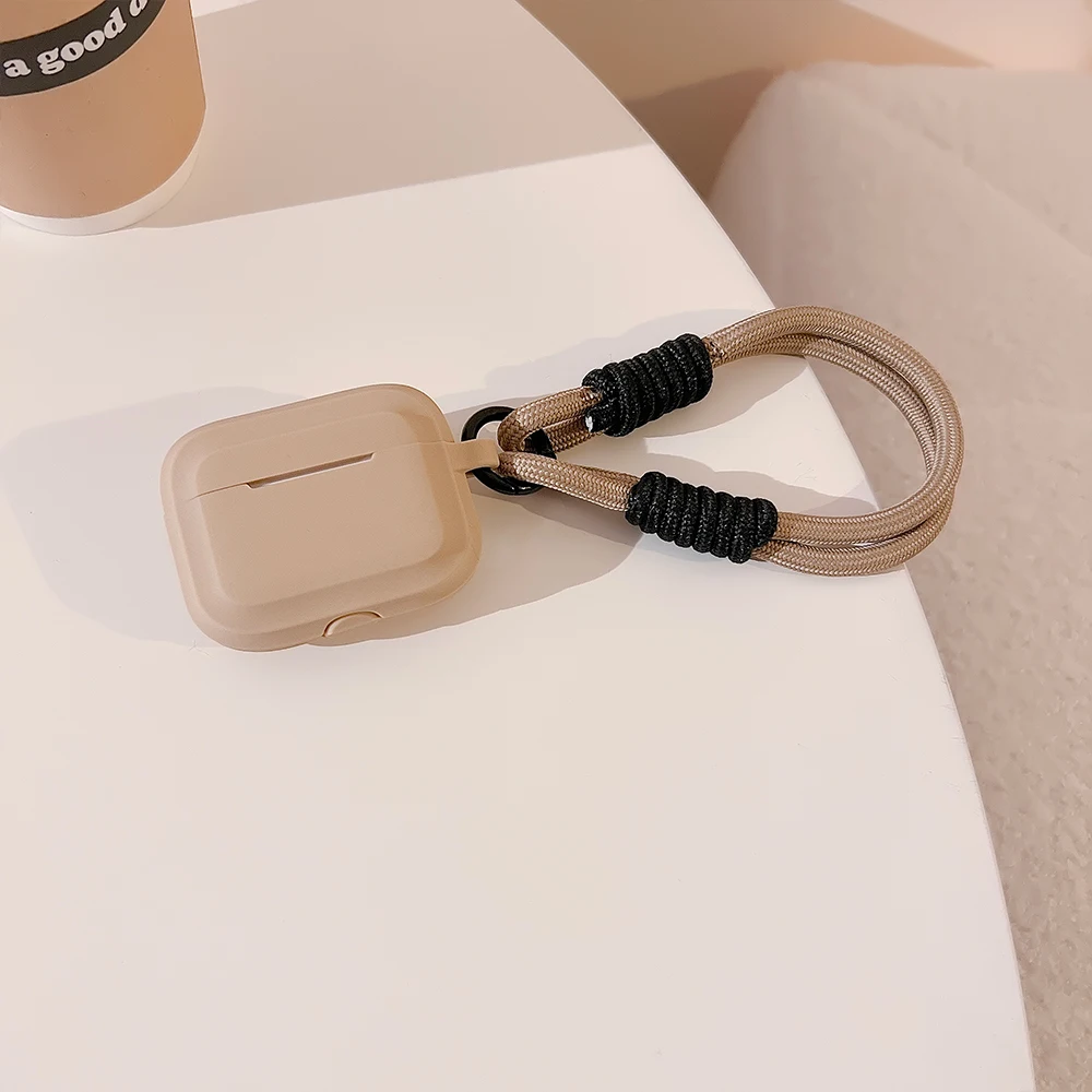 Case for Apple AirPods 1 2 3 4 Pro 3rd Generation Case Cute with Strap Fundas Earpods Soft Cover for AirPods Pro 2 Case Silicone