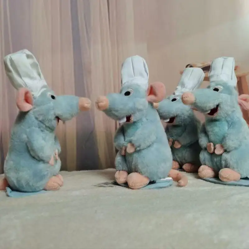 Anime 15cm ratatouille chef remy brinquedo magnético quarto decora boneca crianças ombro boneca decoração brinquedos presentes de aniversário de natal