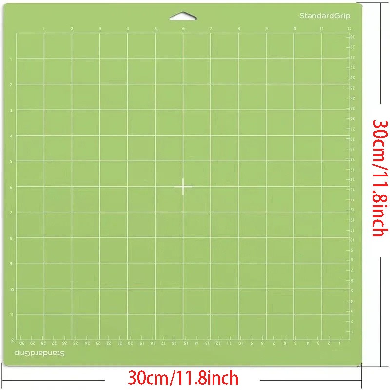 Tapete de corte de placa base para máquina de gravação, cor rosa, para cricut cameo 4, com tapetes de corte de pvc adesivos, 30x30cm, 1 peça