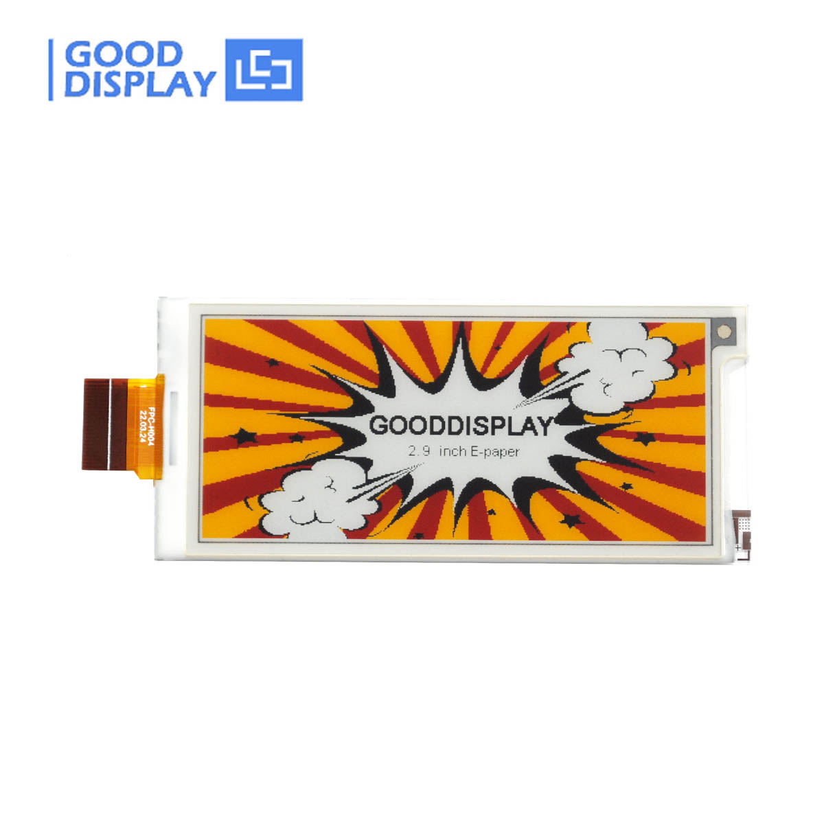 2,9-дюймовый 4-цветный многоцветный дисплей для электронной бумаги, 384x168, низкое энергопотребление, GDEY029F51H, для ценника ESL